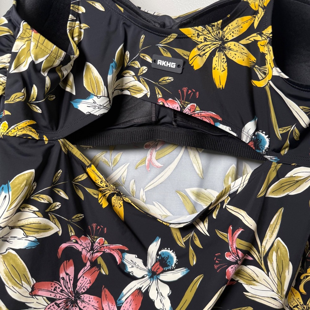 Alaskan Hardgear Duluth Trading Co Floral Tankini Top Only Plus Size 18 EUC - Picture 4 of 13